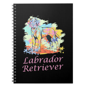 Caderno Espiral Labrador Retriever Watercolor