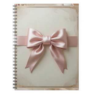 Caderno Espiral Laço Coquete Rosa