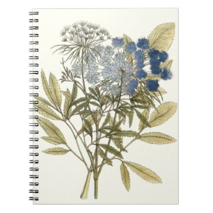 Caderno Espiral Lacy Leaves - Flores e Verde