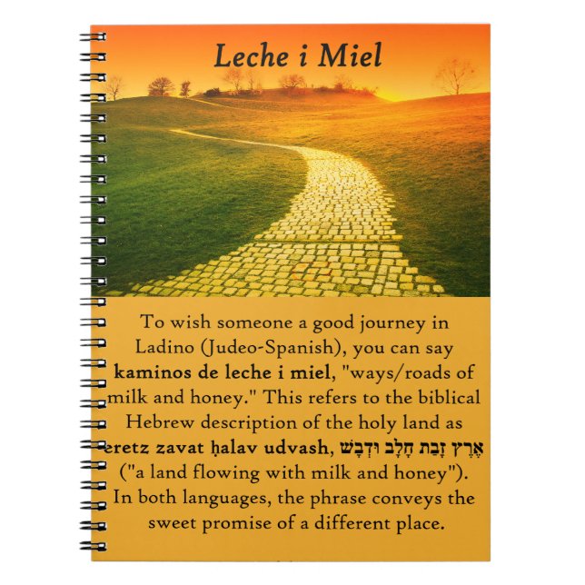 Caderno Espiral Ladino deseja uma boa viagem (Frente)