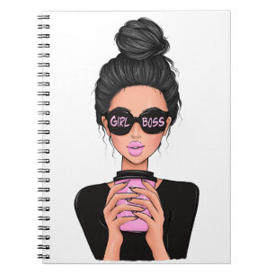 Caderno Espiral Lady Boss Life, Chefe Babe Mulher, Chefe Garota