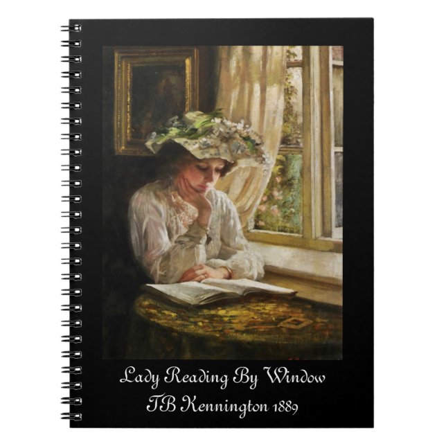 Caderno Espiral Lady Reading by Window (Frente)