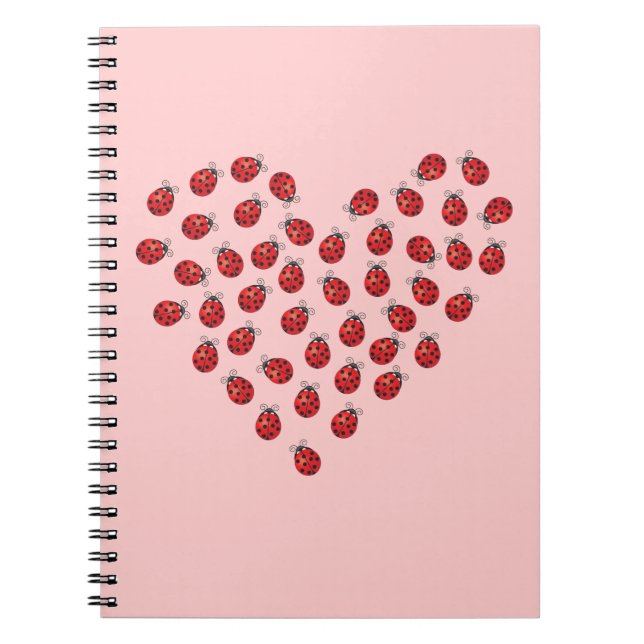 Caderno Espiral Ladybug Love Heart (Frente)