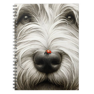 Caderno Espiral Ladybug No Nariz do Cachorro