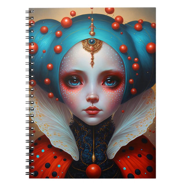 Caderno Espiral Ladybug Queen Cute Fantasy Art (Frente)