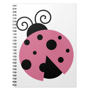 Caderno Espiral Ladybug Rosa