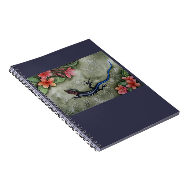 Caderno Espiral lagarto corredora de cauda azul (Lado Direito)
