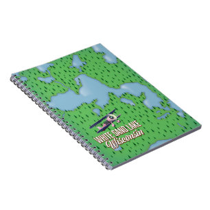 Caderno Espiral Lago de areia branca em Wisconsin