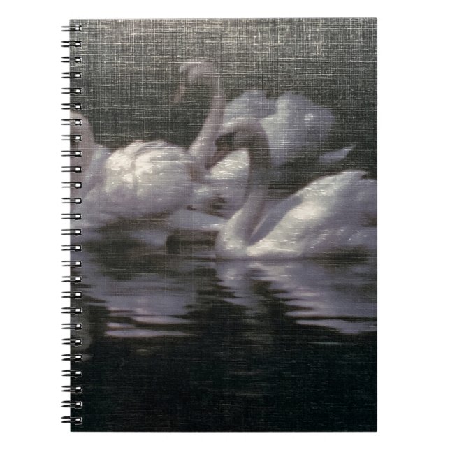 Caderno Espiral Lago de Cisnes ao Luar (Frente)