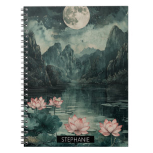 Caderno Espiral Lago de Lótus ao Luar (8)