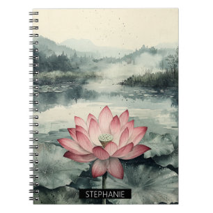 Caderno Espiral Lago de Lótus ao Luar (9)