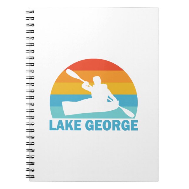 Caderno Espiral Lago George New York Kayak (Frente)