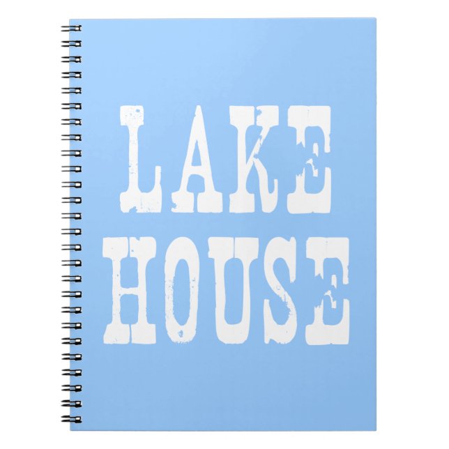 Caderno Espiral Lago House Blue (Frente)