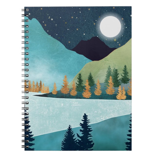 Caderno Espiral Lago Moonrise (Frente)