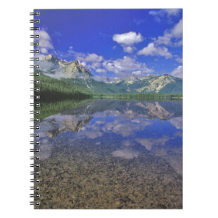 Caderno Espiral Lago Stanley nas Montanhas Sawtooth de Idaho