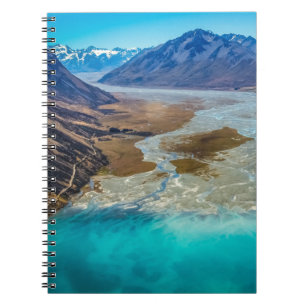 Caderno Espiral Lago Tekapo e Alpes do Sul, Nova Zelândia