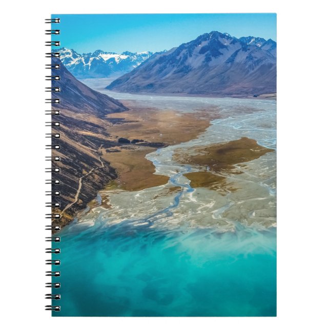 Caderno Espiral Lago Tekapo e Alpes do Sul, Nova Zelândia (Frente)