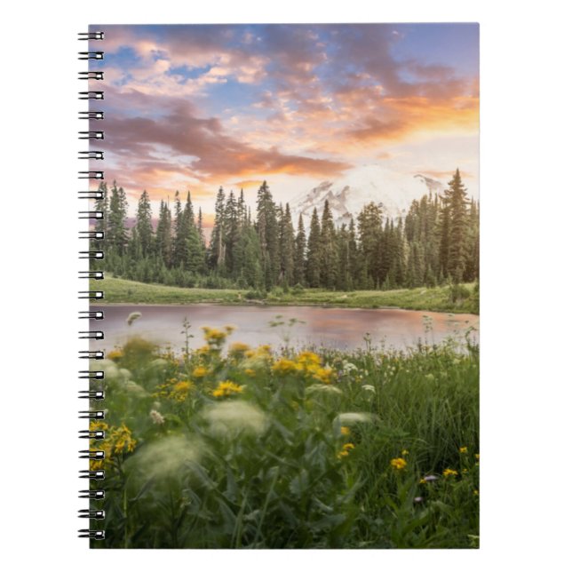 Caderno Espiral Lago Tipsoo Mt.Rainier (Frente)
