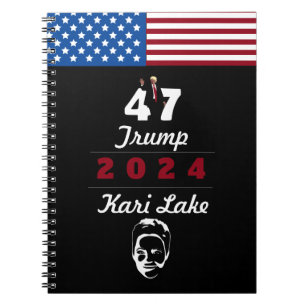 Caderno Espiral Lago Trump Kari 2024