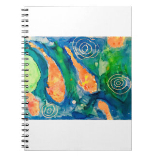 Caderno Espiral lagoa Koi