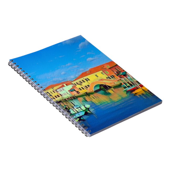 Caderno Espiral Lagoa veneziana - MURANO - panorama (Lado Direito)