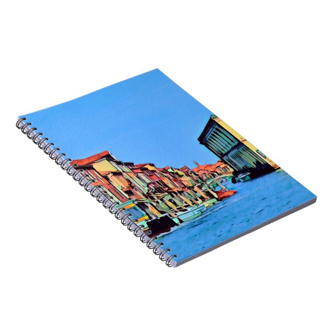 Caderno Espiral Lagoa veneziana - MURANO - vista (Lado Direito)