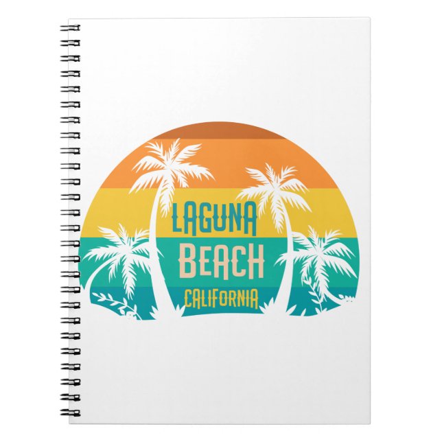 Caderno Espiral Laguna Beach Retro (Frente)