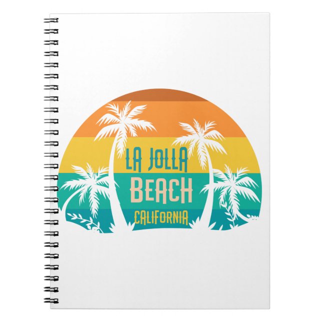 Caderno Espiral LaJolla Beach Retro (Frente)