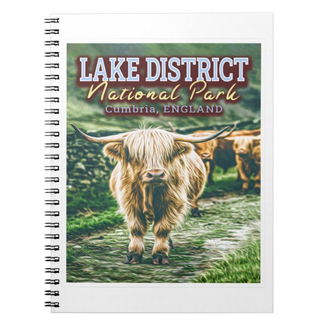 CADERNO ESPIRAL LAKE DISTRICT NATIONAL PARK - CUMBRIA ENGLAND (Frente)