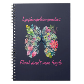 Caderno Espiral LAM Floral Doesn't Mean Notebook