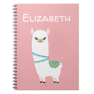 Caderno Espiral Lama personalizável