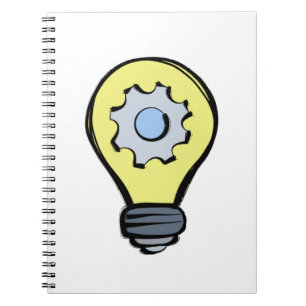 Caderno Espiral Lâmpada e artes