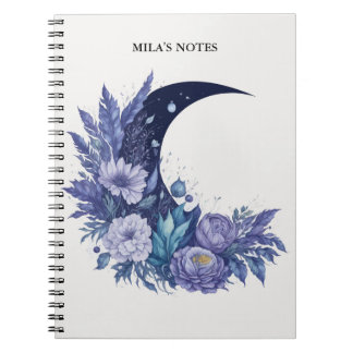 Caderno Espiral Lâmpada Personalizada Cana Celestial Roxo