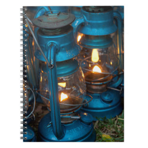 Caderno Espiral Lâmpadas de Querosene   Ol Pejeta Bush Camp