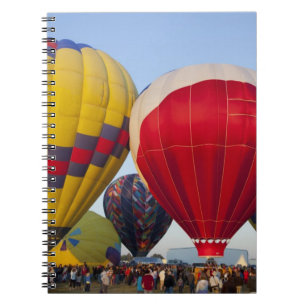 Caderno Espiral Lançamento de balões de ar quente