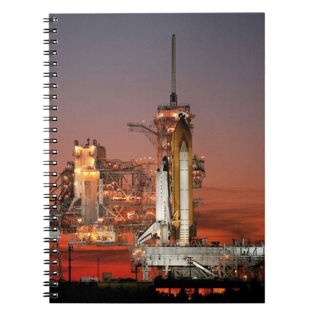 Caderno Espiral Lançamento do Red Sky for Space Shuttle Atlantis (Frente)