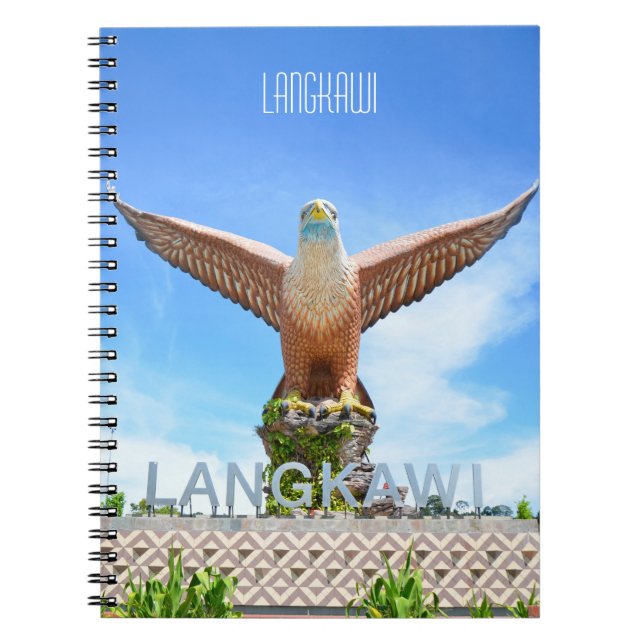 Caderno Espiral Langkawi Eagle Landmark Malásia Viagem Fotografia (Frente)