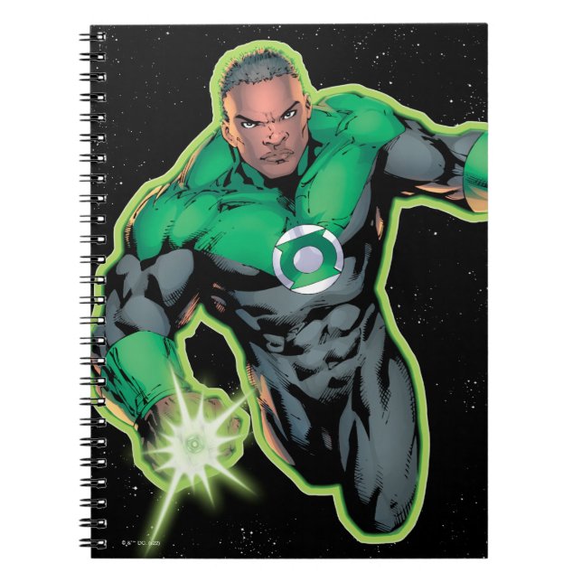 Caderno Espiral Lanterna Verde John Stewart (Frente)