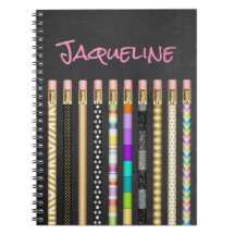 Lápis bonito e quadro negro personalizado