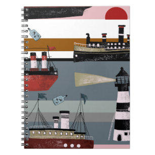 Caderno Espiral Lápis de desenho digital desenhado à mão