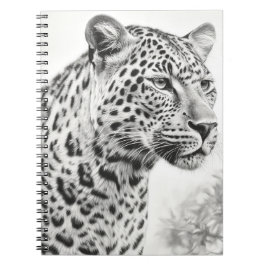 Caderno Espiral Lápis-Leopardo Africano