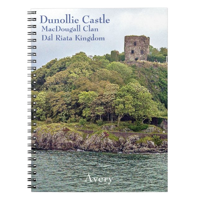 Caderno Espiral Lar Do Castelo De Dunollie Gaélico Antigo De MacDo (Frente)