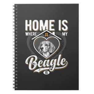 Caderno Espiral Lar é Onde Meu Beagle Está_1