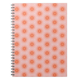 Caderno Espiral Laranja Brilhante e Rosa Pêssego