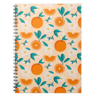 Caderno Espiral Laranja Citrus Diversão