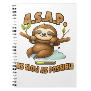 Caderno Espiral Largura Útil O Mais Lenta Possível - T-Sh Clássico