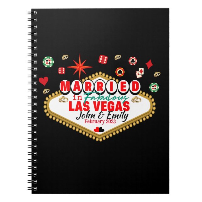 Caderno Espiral Las Vegas Casada com Casal Correspondente às Féria (Frente)