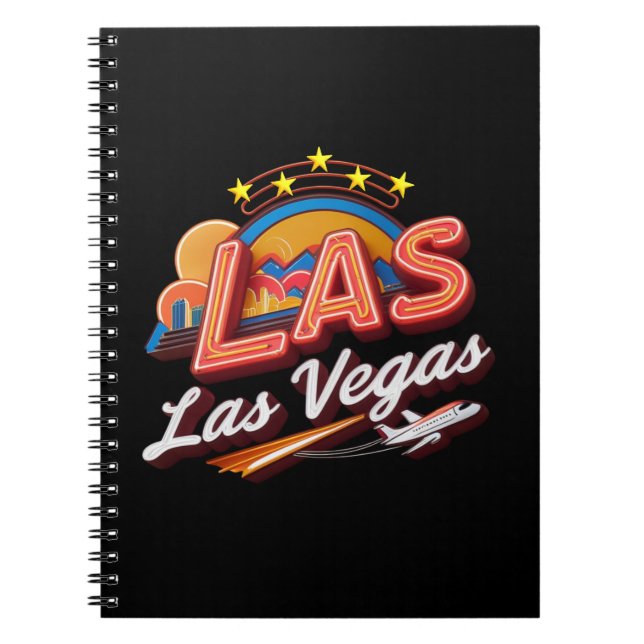 Caderno Espiral Las Vegas LAS Airport Code Notebook (Frente)