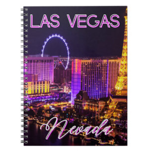 Caderno Espiral Las Vegas Nevada Skyline