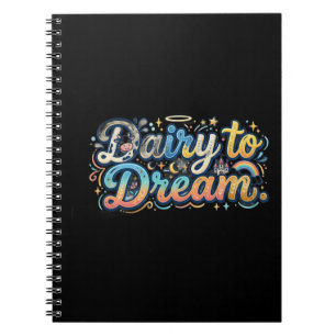 Caderno Espiral Laticínios para Sonhar – Camiseta com Piada de Lat